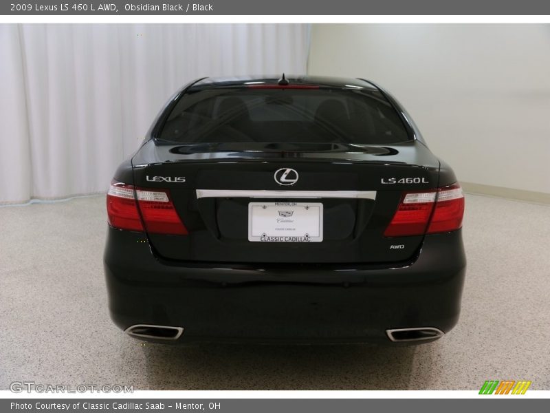 Obsidian Black / Black 2009 Lexus LS 460 L AWD