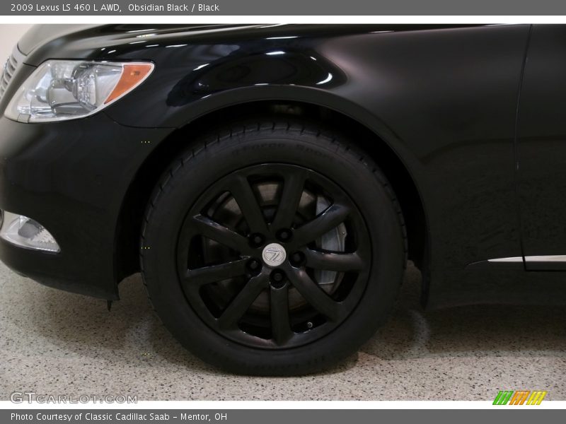 Obsidian Black / Black 2009 Lexus LS 460 L AWD