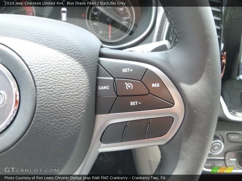 Blue Shade Pearl / Black/Ski Grey 2019 Jeep Cherokee Limited 4x4