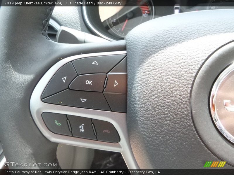 Blue Shade Pearl / Black/Ski Grey 2019 Jeep Cherokee Limited 4x4