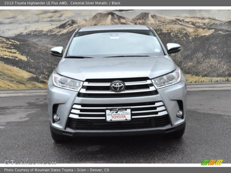 Celestial Silver Metallic / Black 2019 Toyota Highlander LE Plus AWD