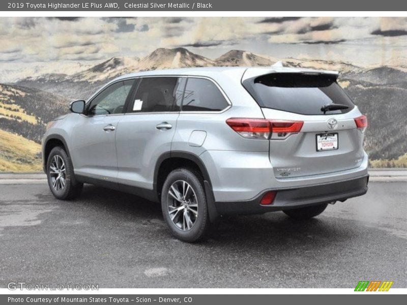 Celestial Silver Metallic / Black 2019 Toyota Highlander LE Plus AWD