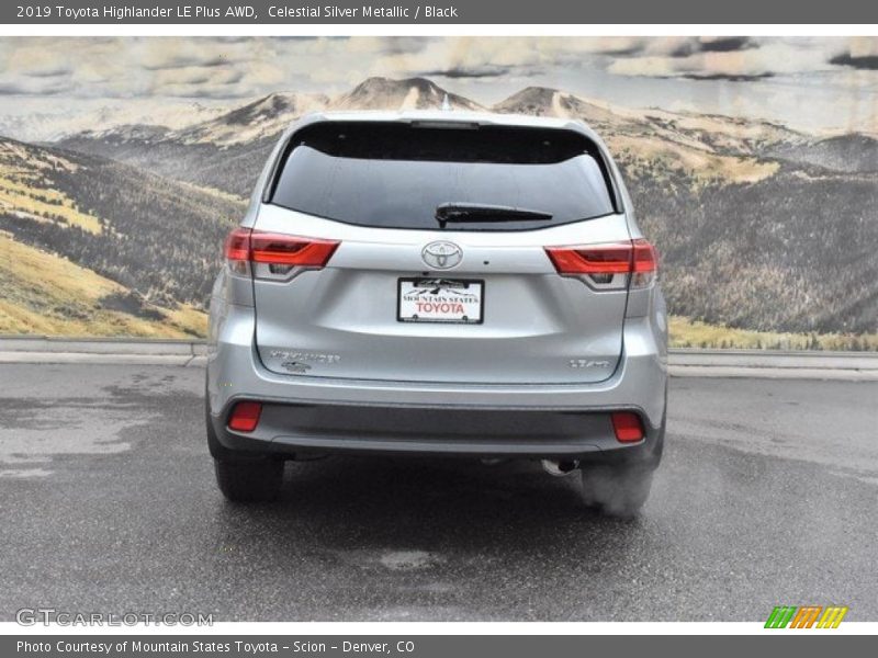 Celestial Silver Metallic / Black 2019 Toyota Highlander LE Plus AWD