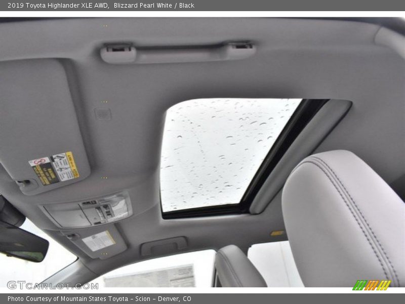 Blizzard Pearl White / Black 2019 Toyota Highlander XLE AWD