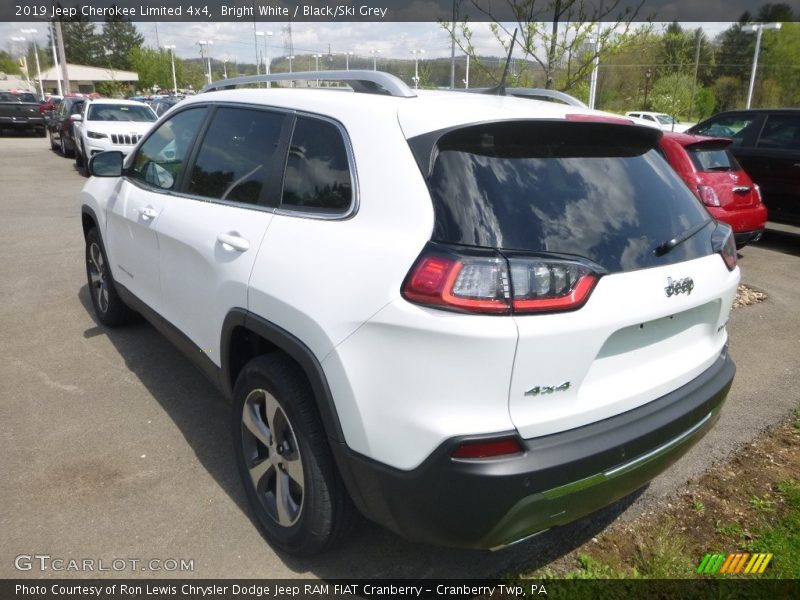 Bright White / Black/Ski Grey 2019 Jeep Cherokee Limited 4x4