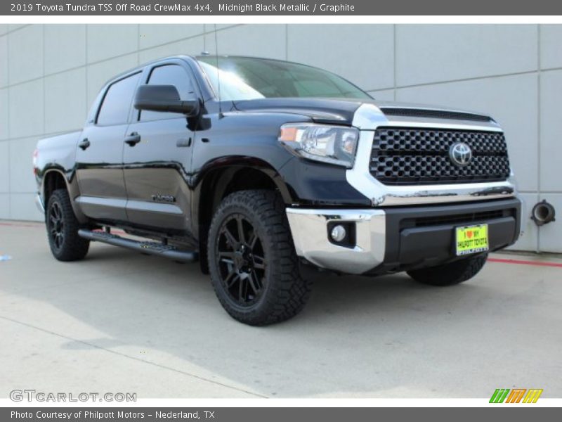 Midnight Black Metallic / Graphite 2019 Toyota Tundra TSS Off Road CrewMax 4x4