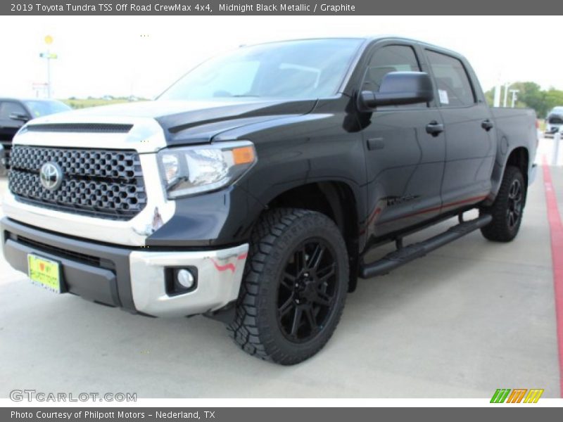 Midnight Black Metallic / Graphite 2019 Toyota Tundra TSS Off Road CrewMax 4x4