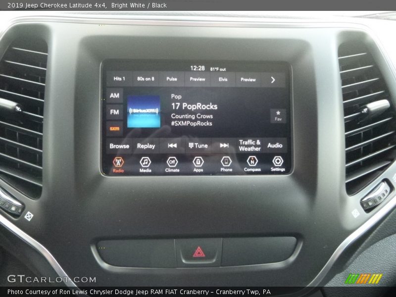Bright White / Black 2019 Jeep Cherokee Latitude 4x4