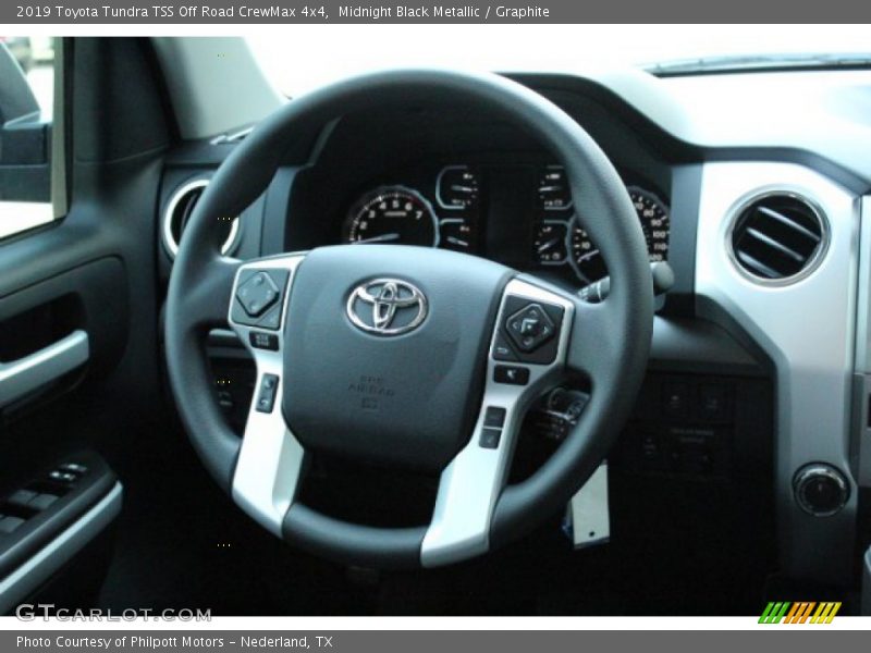 Midnight Black Metallic / Graphite 2019 Toyota Tundra TSS Off Road CrewMax 4x4