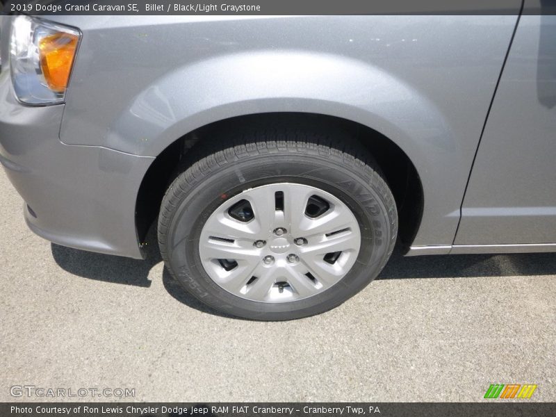 Billet / Black/Light Graystone 2019 Dodge Grand Caravan SE