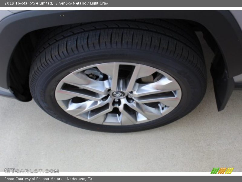 Silver Sky Metallic / Light Gray 2019 Toyota RAV4 Limited
