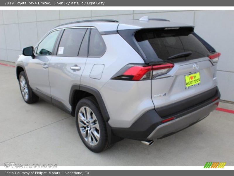 Silver Sky Metallic / Light Gray 2019 Toyota RAV4 Limited