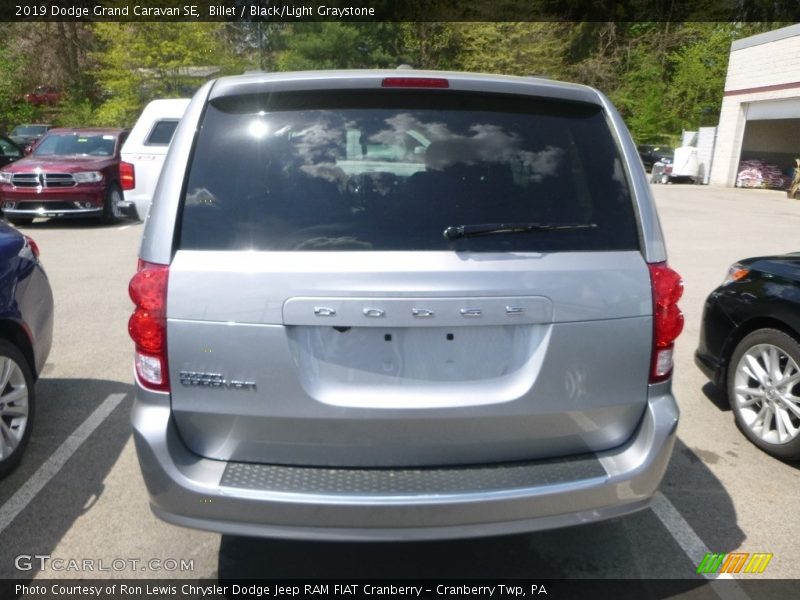 Billet / Black/Light Graystone 2019 Dodge Grand Caravan SE