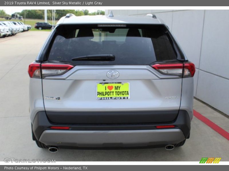 Silver Sky Metallic / Light Gray 2019 Toyota RAV4 Limited
