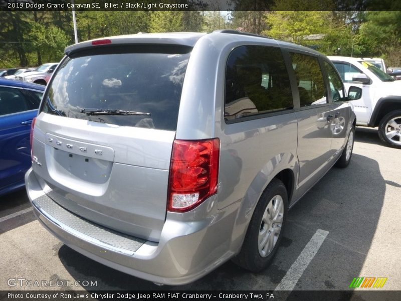 Billet / Black/Light Graystone 2019 Dodge Grand Caravan SE