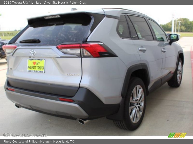 Silver Sky Metallic / Light Gray 2019 Toyota RAV4 Limited