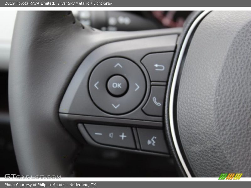 Silver Sky Metallic / Light Gray 2019 Toyota RAV4 Limited
