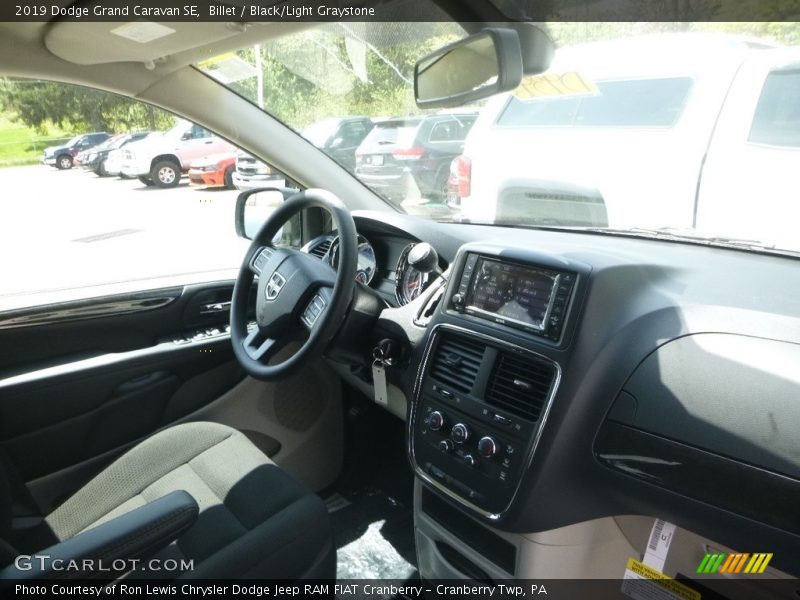 Billet / Black/Light Graystone 2019 Dodge Grand Caravan SE