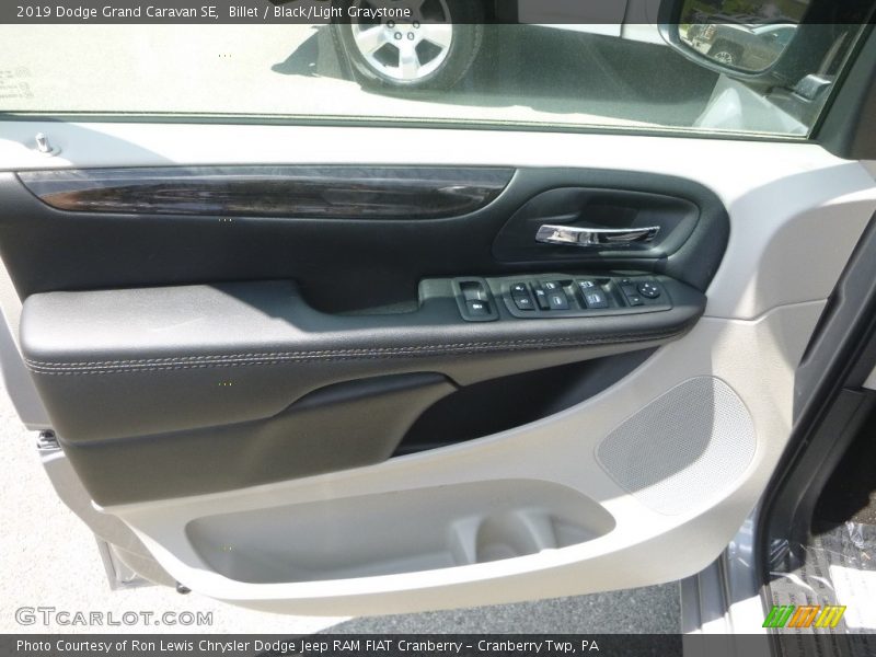Billet / Black/Light Graystone 2019 Dodge Grand Caravan SE
