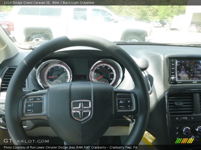 Billet / Black/Light Graystone 2019 Dodge Grand Caravan SE