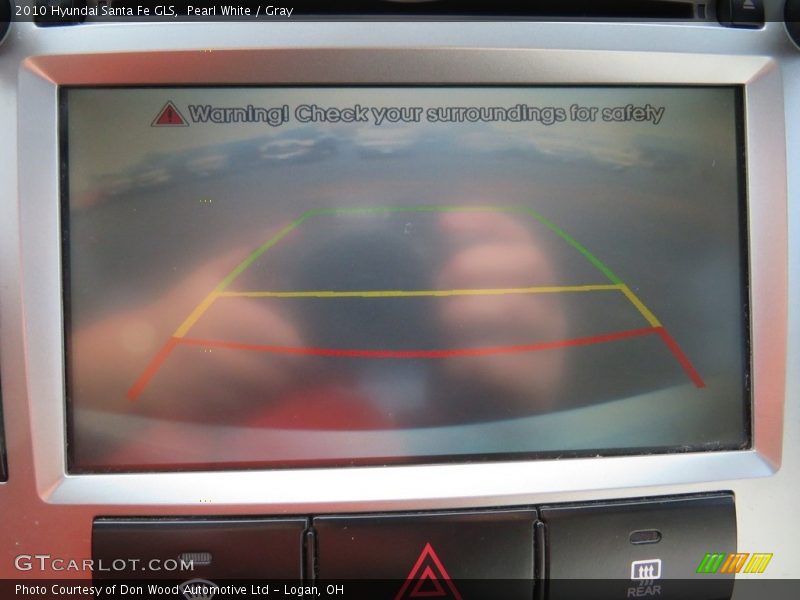 Pearl White / Gray 2010 Hyundai Santa Fe GLS