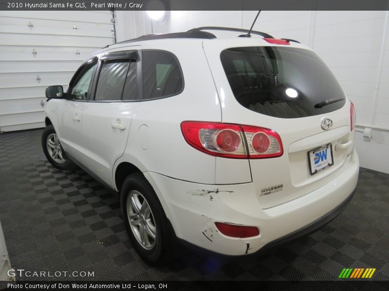 Pearl White / Gray 2010 Hyundai Santa Fe GLS