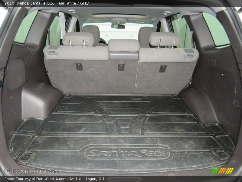 Pearl White / Gray 2010 Hyundai Santa Fe GLS