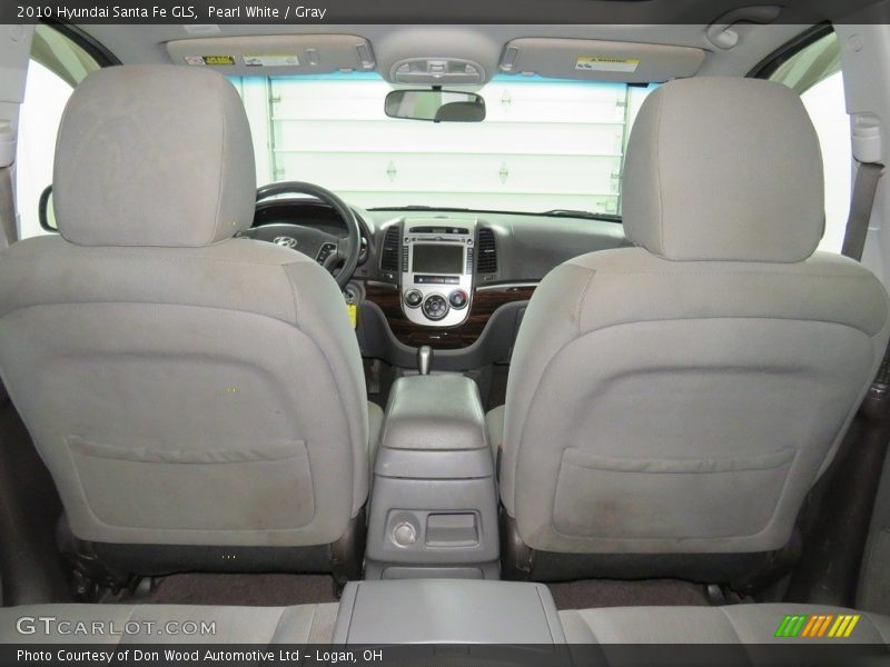 Pearl White / Gray 2010 Hyundai Santa Fe GLS