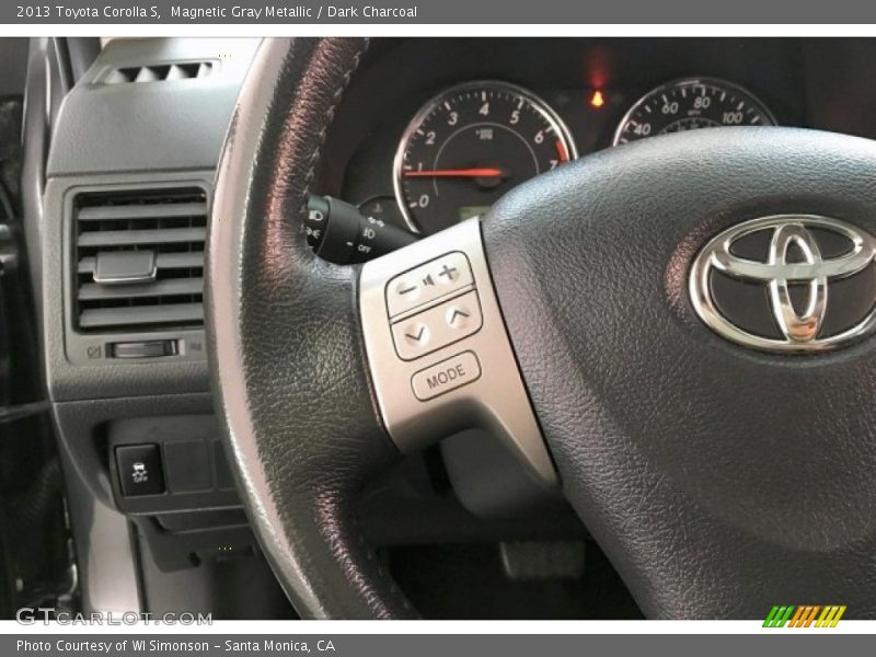 Magnetic Gray Metallic / Dark Charcoal 2013 Toyota Corolla S