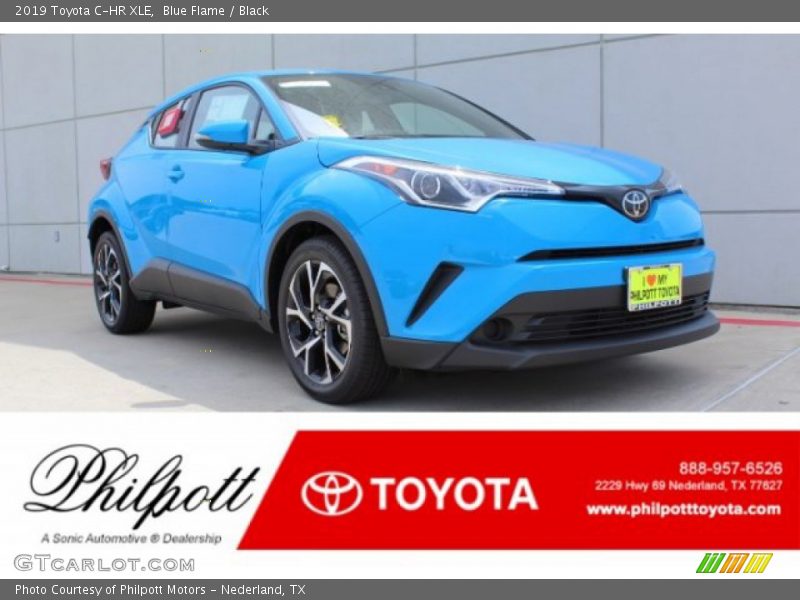 Blue Flame / Black 2019 Toyota C-HR XLE