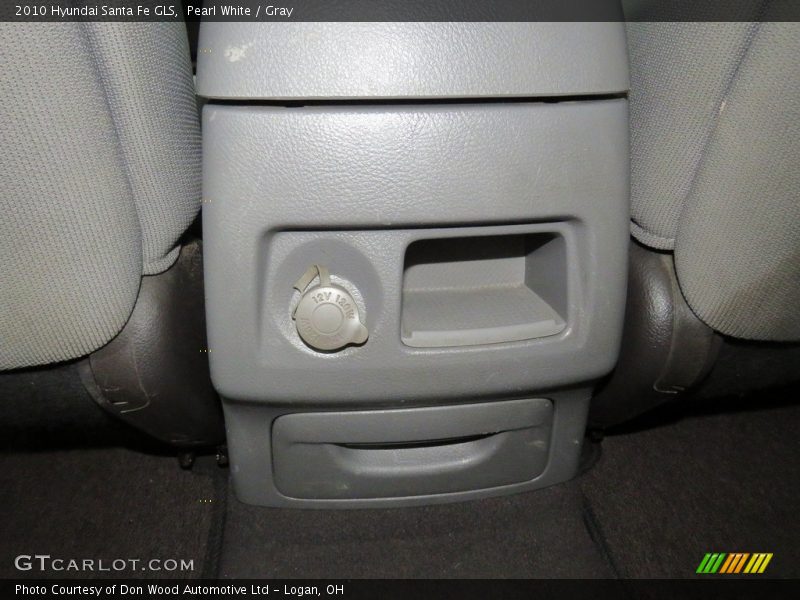 Pearl White / Gray 2010 Hyundai Santa Fe GLS