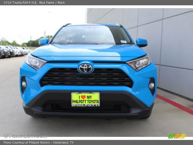 Blue Flame / Black 2019 Toyota RAV4 XLE