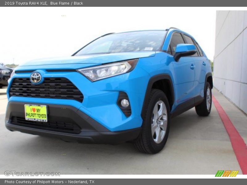 Blue Flame / Black 2019 Toyota RAV4 XLE