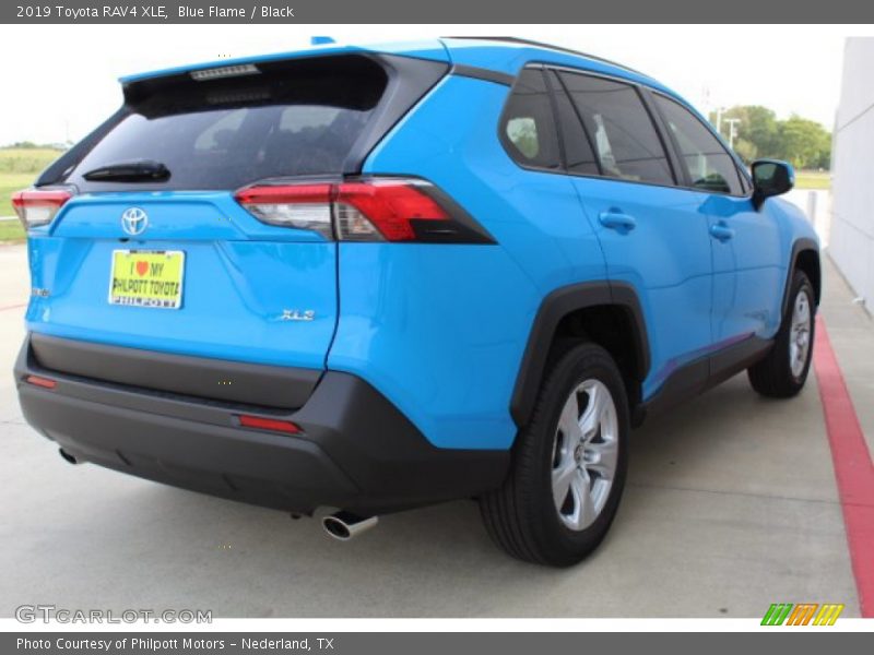 Blue Flame / Black 2019 Toyota RAV4 XLE