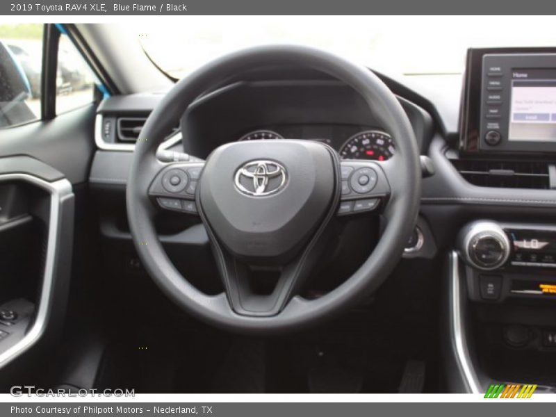 Blue Flame / Black 2019 Toyota RAV4 XLE
