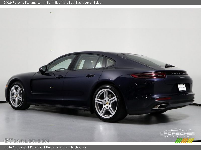 Night Blue Metallic / Black/Luxor Beige 2019 Porsche Panamera 4