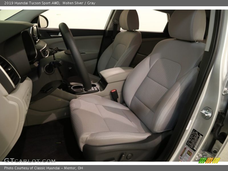 Molten Silver / Gray 2019 Hyundai Tucson Sport AWD