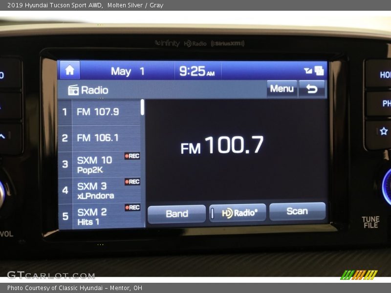 Molten Silver / Gray 2019 Hyundai Tucson Sport AWD