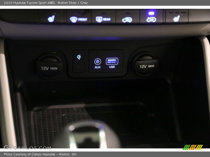 Molten Silver / Gray 2019 Hyundai Tucson Sport AWD