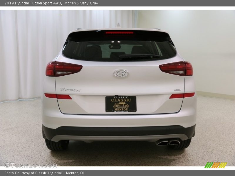 Molten Silver / Gray 2019 Hyundai Tucson Sport AWD