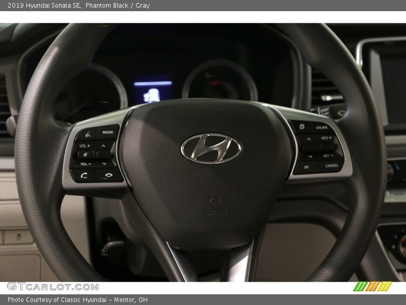 Phantom Black / Gray 2019 Hyundai Sonata SE
