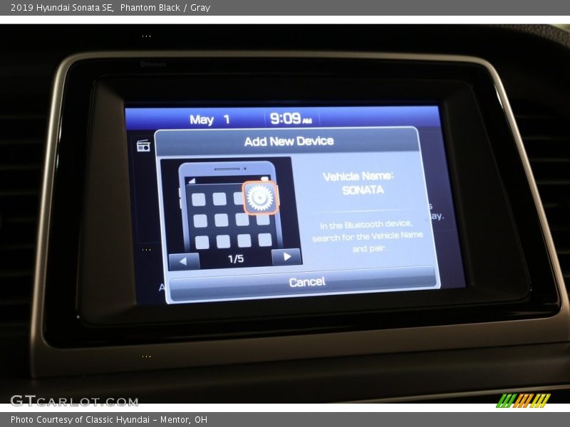 Phantom Black / Gray 2019 Hyundai Sonata SE
