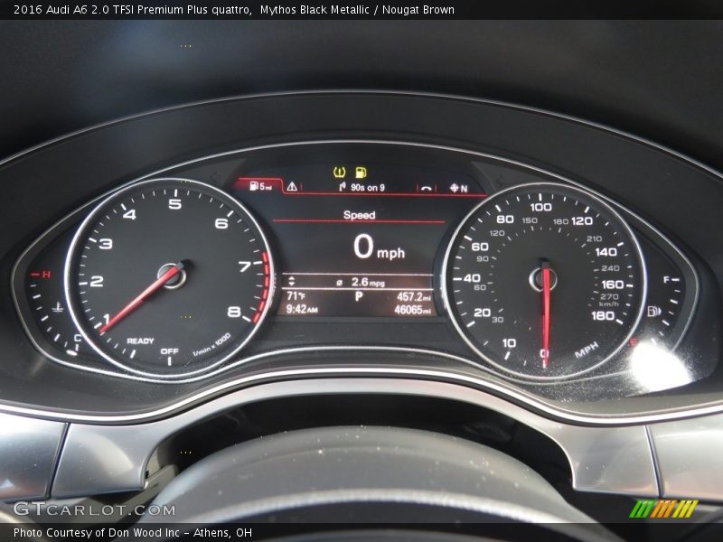 Mythos Black Metallic / Nougat Brown 2016 Audi A6 2.0 TFSI Premium Plus quattro
