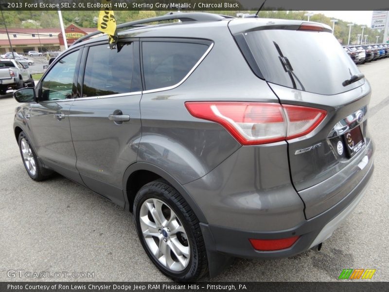 Sterling Gray Metallic / Charcoal Black 2013 Ford Escape SEL 2.0L EcoBoost 4WD