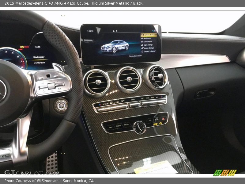 Iridium Silver Metallic / Black 2019 Mercedes-Benz C 43 AMG 4Matic Coupe