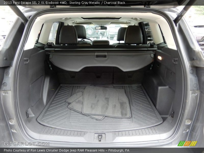 Sterling Gray Metallic / Charcoal Black 2013 Ford Escape SEL 2.0L EcoBoost 4WD