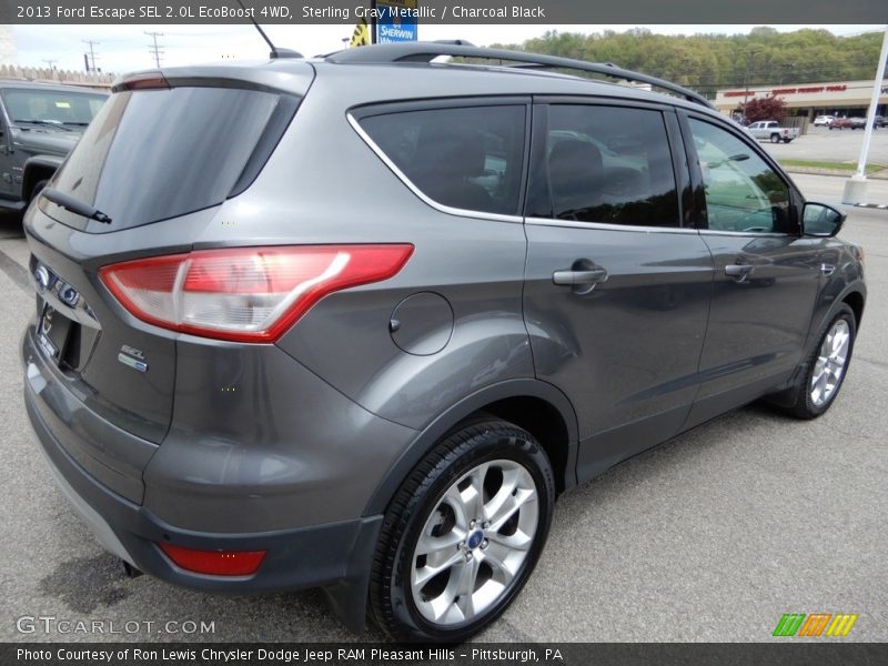 Sterling Gray Metallic / Charcoal Black 2013 Ford Escape SEL 2.0L EcoBoost 4WD