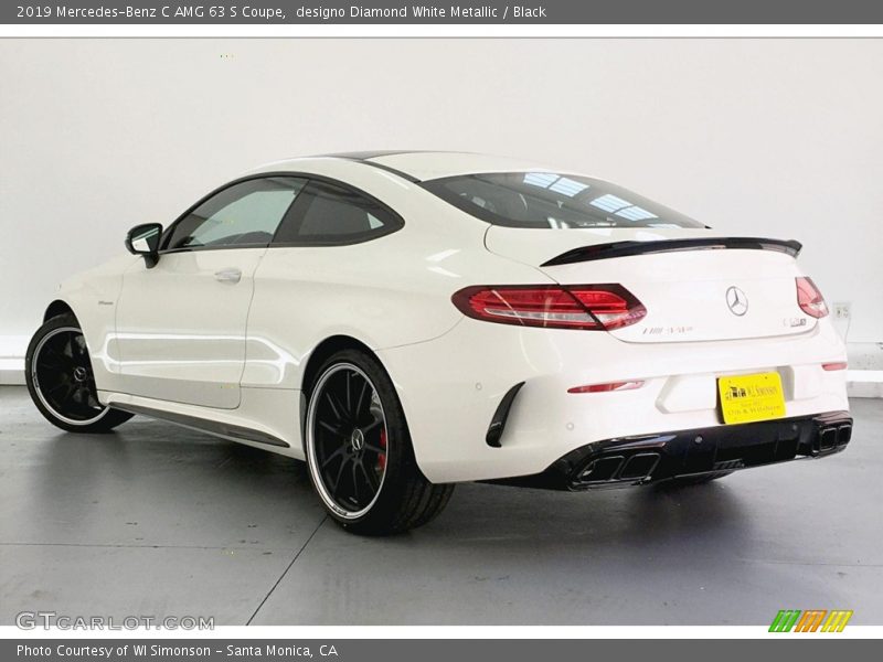 designo Diamond White Metallic / Black 2019 Mercedes-Benz C AMG 63 S Coupe