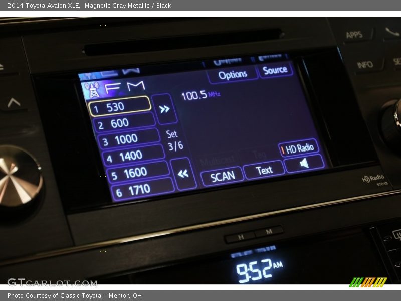 Magnetic Gray Metallic / Black 2014 Toyota Avalon XLE