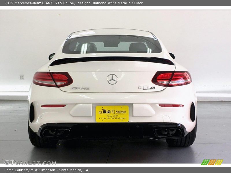 designo Diamond White Metallic / Black 2019 Mercedes-Benz C AMG 63 S Coupe